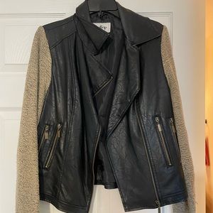 Buckle Leather Jacket